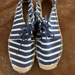Striped espadrille sneakers
